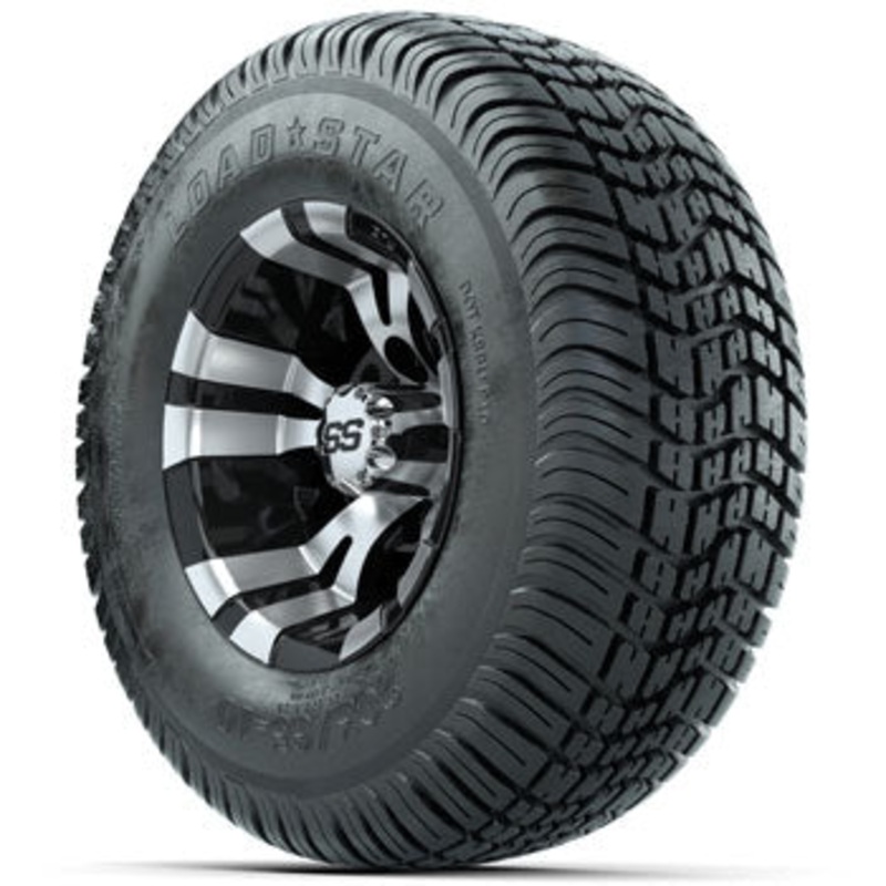 GTW Vampire 10 in Wheels with 205/65-10 Kenda Load Star Tires – Set of 4