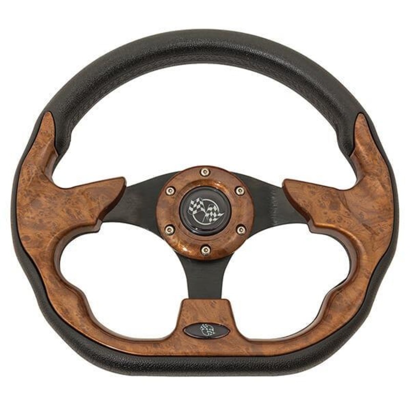 Woodgrain Racer Steering Wheel