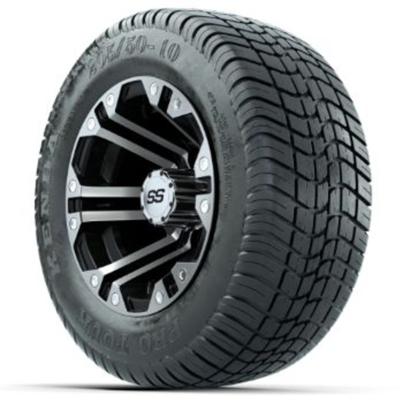GTW Specter 10 in Wheels with 205/50-10 Kenda Pro Tour Low-profile Tires – Set of 4