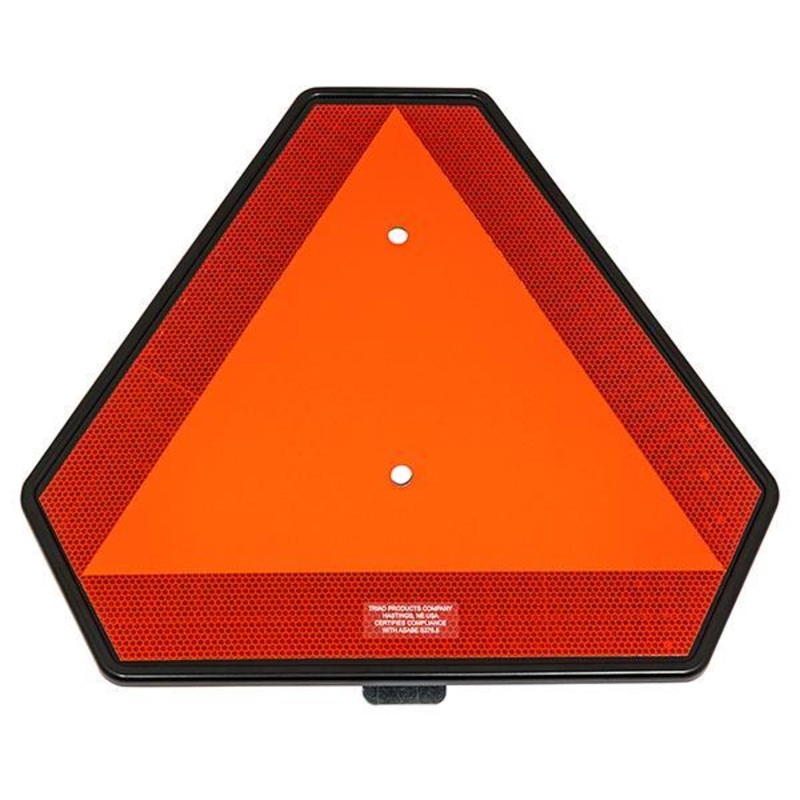 Plastic Slow Moving Vehicle Triangle – 12 Pack