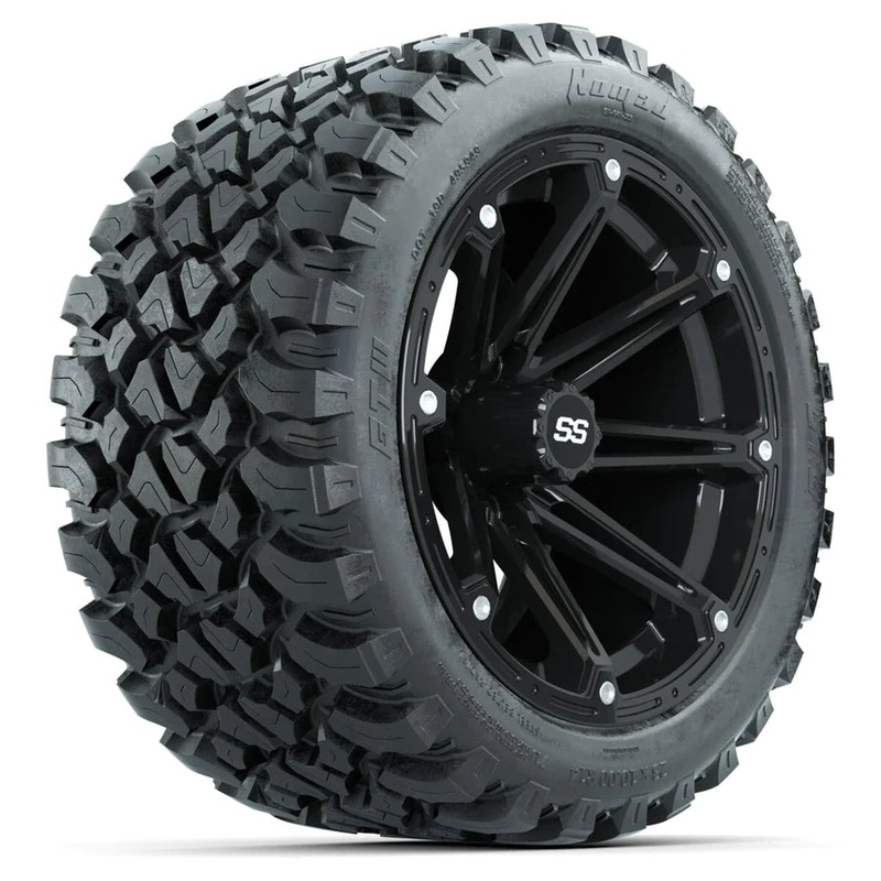 Set of (4) 14 in GTW Element Wheels with 23×10-14 GTW Nomad All-Terrain Tires