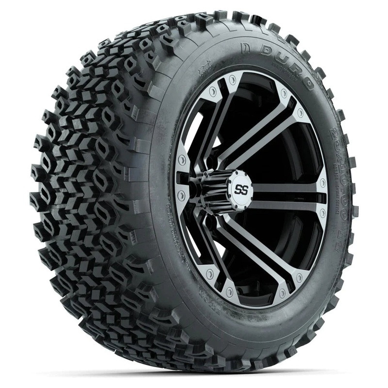 SET OF (4) 14 IN GTW SPECTER WHEELS WITH 23X10-14 DURO DESERT ALL-TERRAIN TIRES