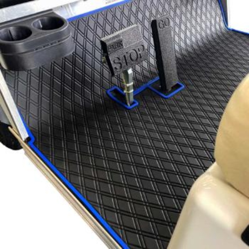 Xtreme Floor Mats for Club Car DS (82-13) / Villager (82-18) – Black/Blue