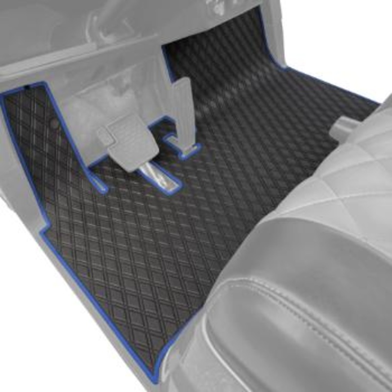 Xtreme Floor Mats for Yamaha UMAX Rally / Drive2 QuieTech EFI 2007-Up – Black/Blue