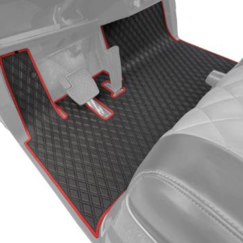 Xtreme Floor Mats for Yamaha UMAX Rally / Drive2 QuieTech EFI 2007-Up – Black/Red