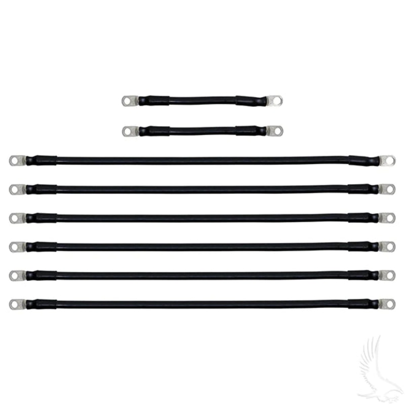 Battery Cable SET, Includes (1) 15″ 3/8 (5) 15″ 5/16 (1) 6″ 3/8 (1) 6″ 5/16 4 Gauge, PDS
