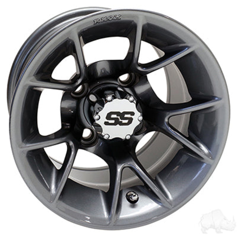 RHOX RX406, Gun Metal, 12×7 ET-25