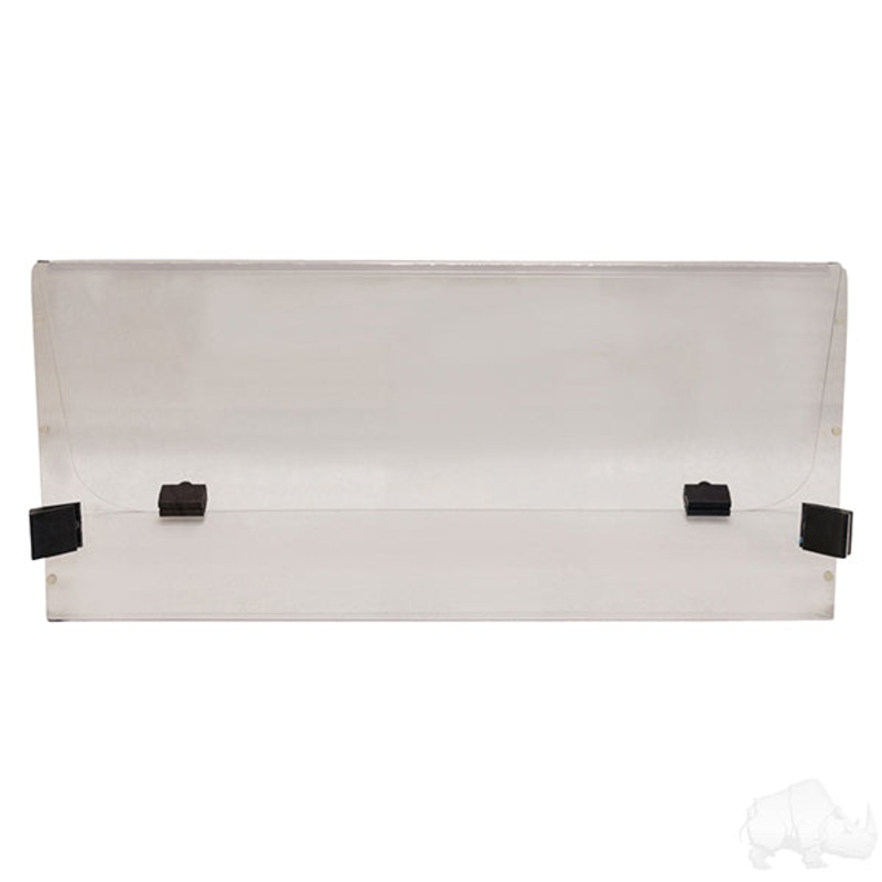 Windshield, Impact Modified Clear 2 Piece, Club Car DS Style 00+