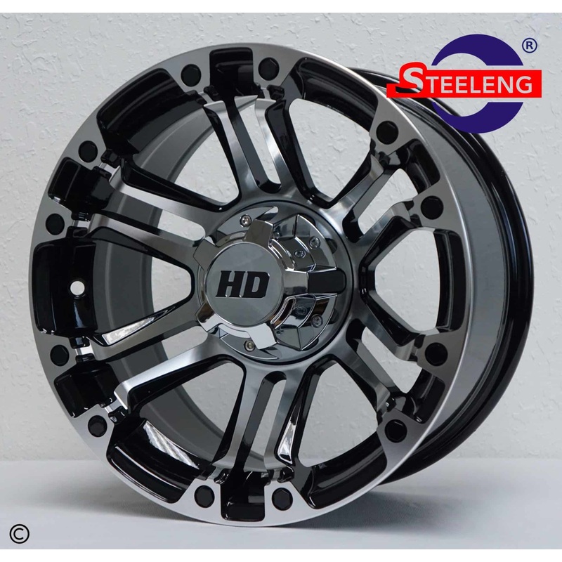 14 Rhino Machined/Black Wheel  Aluminum Alloy – WH1422