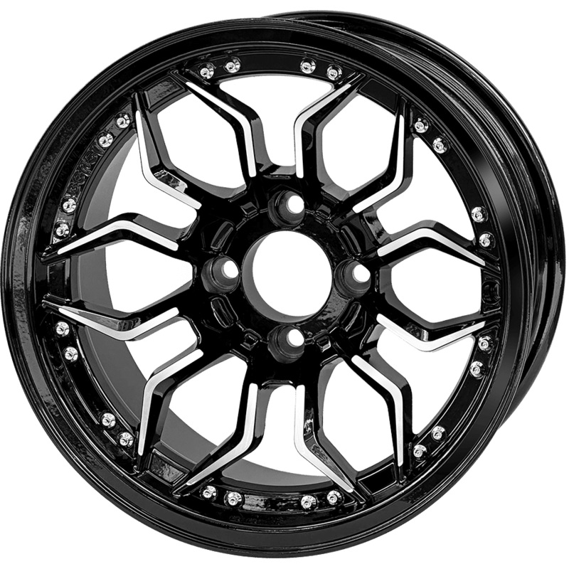 14 Scorpion Machined Black Wheel  Aluminum Alloy – WH1443