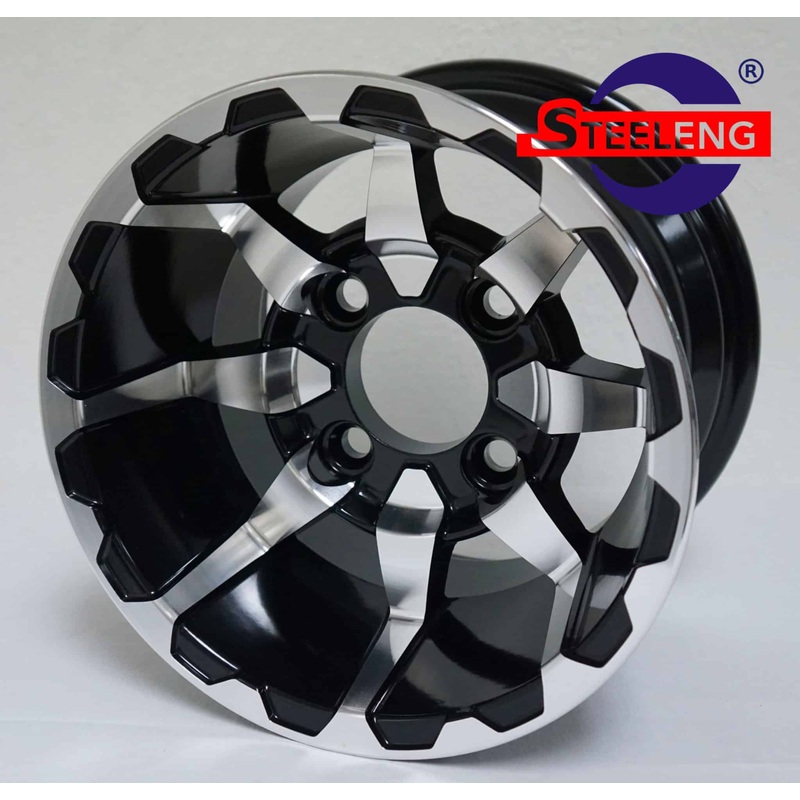 10 Vortex Machined/Black Wheel  Aluminum Alloy – WH1025