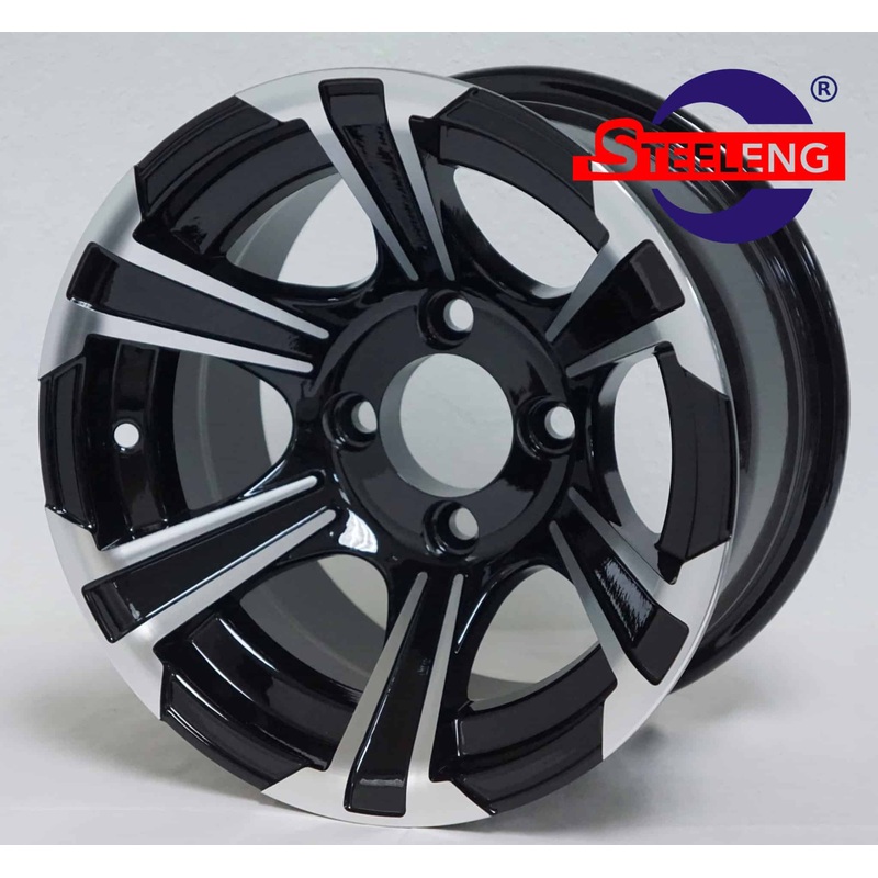 12 Blade Machined/Black Wheel  Aluminum Alloy – WH1201