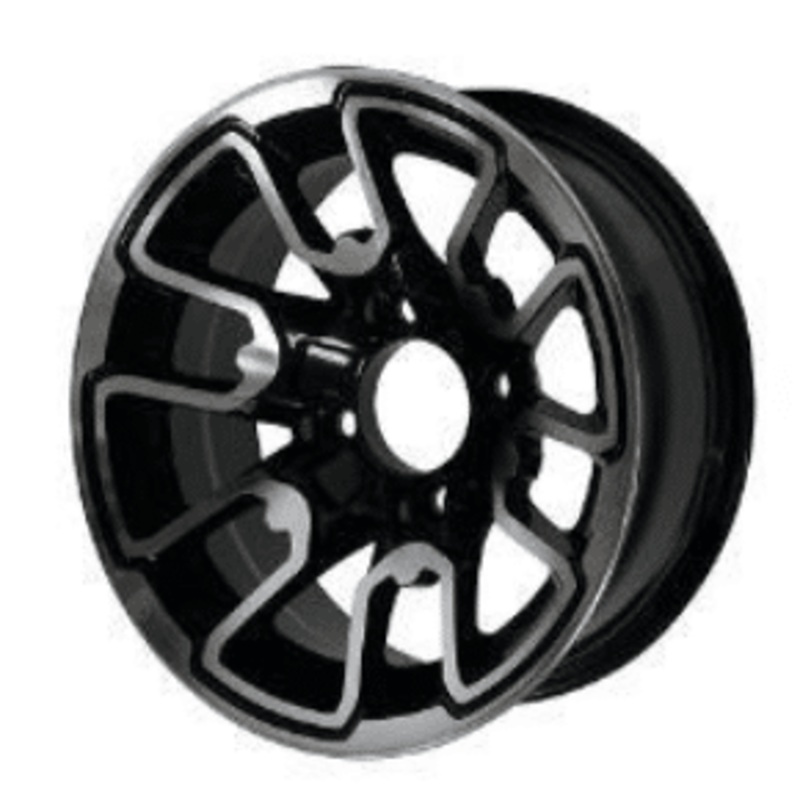 12 Lizard Machined/Black Wheel  Aluminum Alloy – WH1215