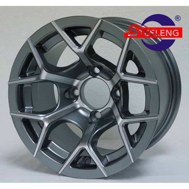 12 Rally Machined/Gunmetal Wheel  Aluminum Alloy – WH1229