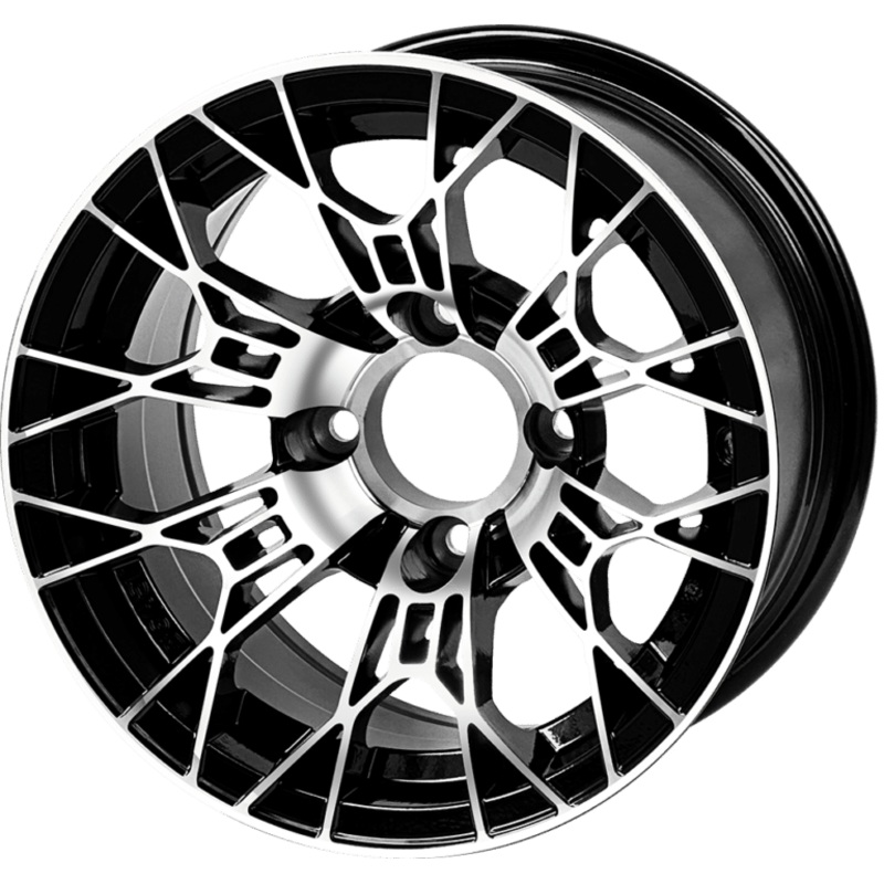 12 ” Tarantula Machined/Black Wheel – Aluminum Alloy – WH1275