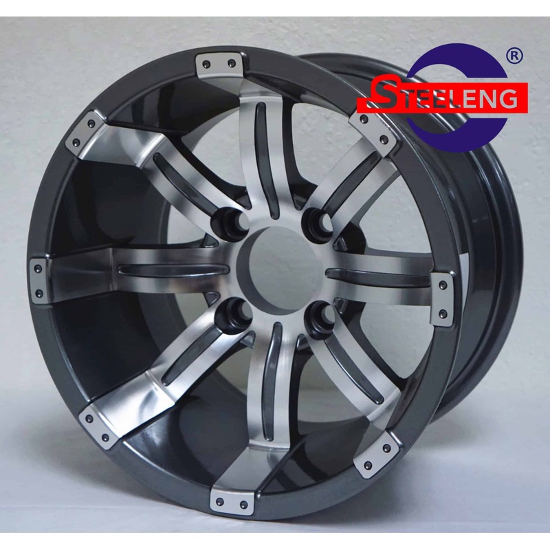 12 Tempest Machined/Gunmetal Wheel  Aluminum Alloy – WH1233