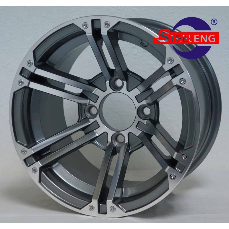 12 Terminator Machined/Gunmetal Wheel  Aluminum Alloy – WH1238