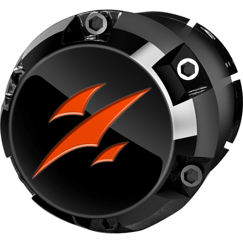 SGC Center Cap  Black color  Orange logo