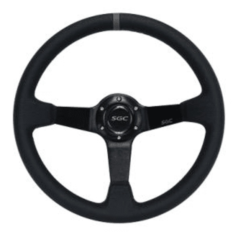 SW2 Steering Wheel  Negative Offset  Black with Gray Stripe – WA0003