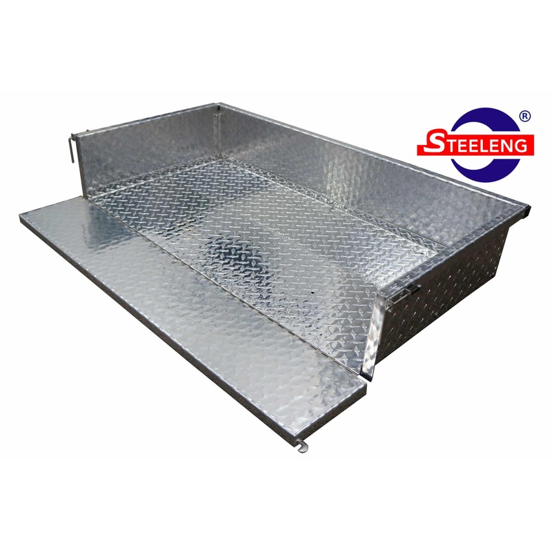 Utility Box (Open Cargo) Aluminum Diamond Plate for Club Car Precedent – UBPR01