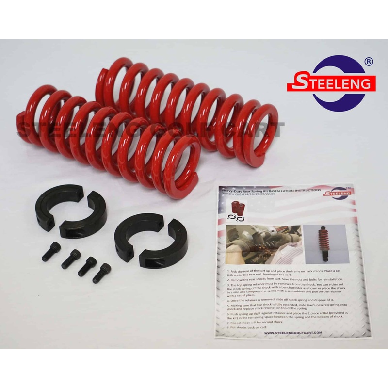 Heavy Duty Rear Coil Springs for YAMAHA G14/ G16/ G19/ G22/ G29 (Drive) Golf Carts – HCYM01