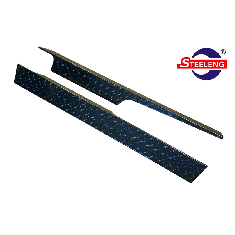 Rocker Panels Black Powder Coated Aluminum Diamond Plate for EZGO RXV (2006-up) (set of 2) – RPRX01