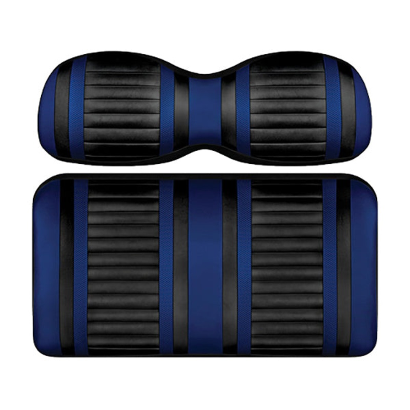 DoubleTake Extreme Seat Pod Cushion Set, Club Car DS Style 00+, Black/Blue