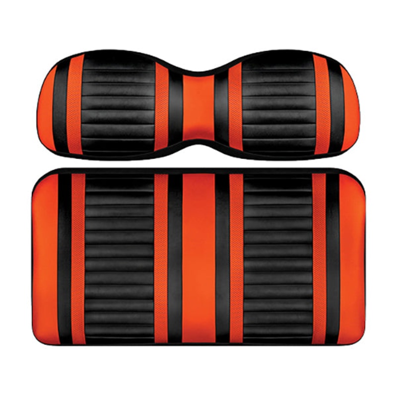 DoubleTake Extreme Seat Pod Cushion Set, Club Car DS Style 00+, Black/Orange