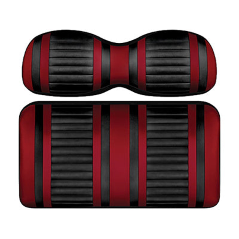 DoubleTake Extreme Seat Pod Cushion Set, Club Car DS Style 00+, Black/Ruby