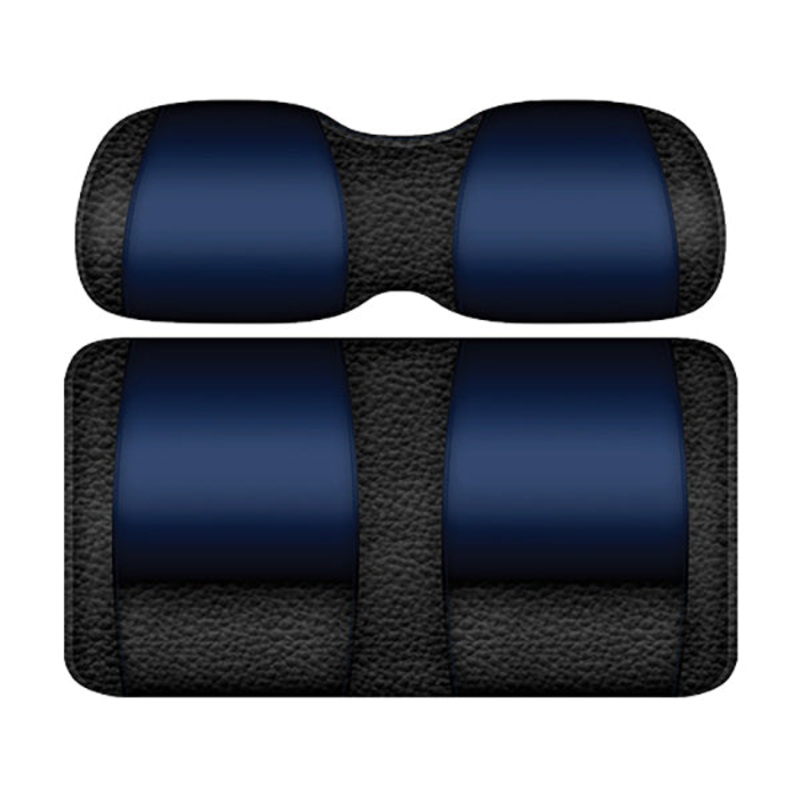 DoubleTake Veranda Seat Pod Cushion Set, E-Z-Go TXT 96+, Black/Navy