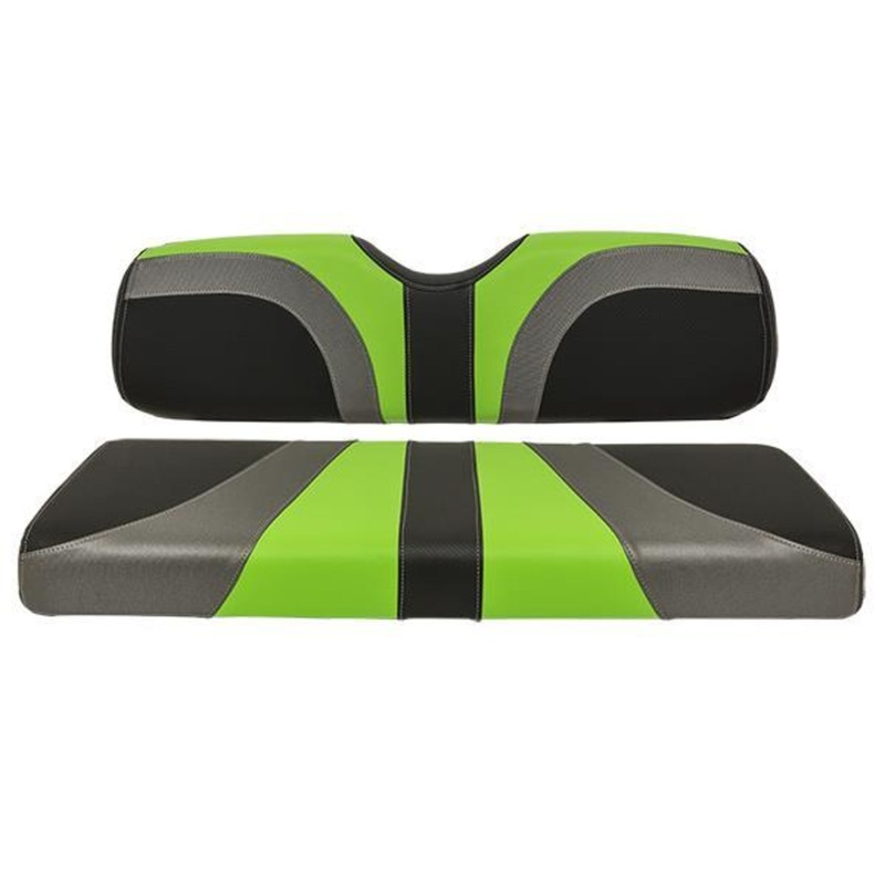 MadJax Blade Lime Green/Charcoal Gear/Black Carbon Fiber Genesis 150 Rear Seat Cushions