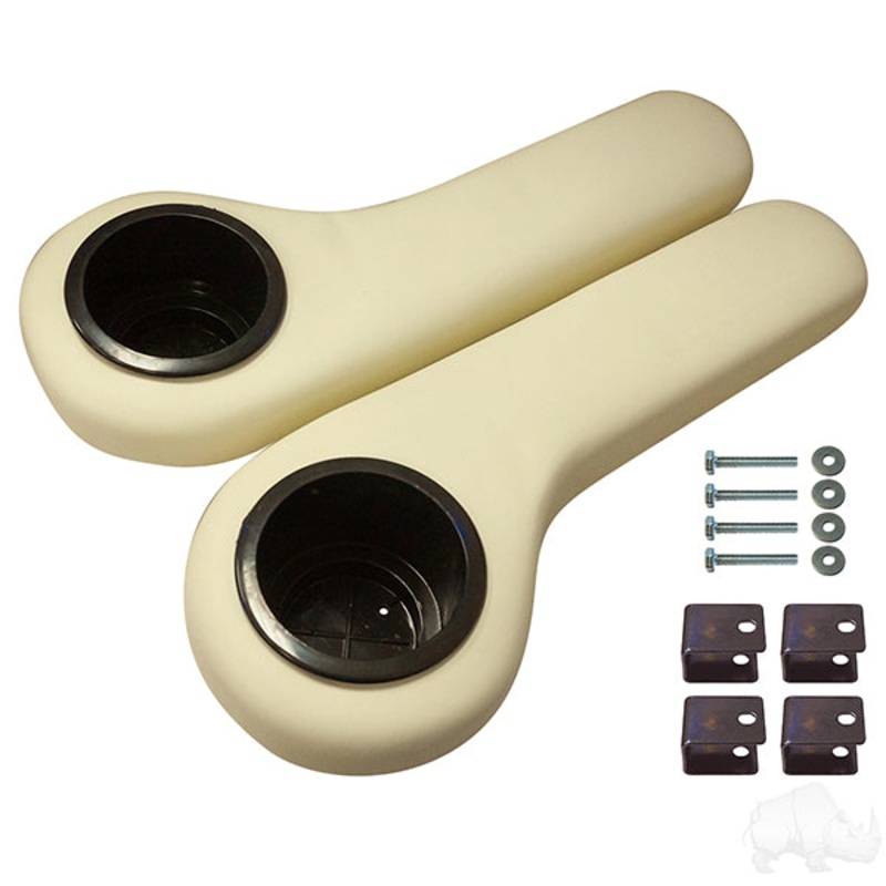RHOX Arm Rest with Cup Holder Set, Oyster
