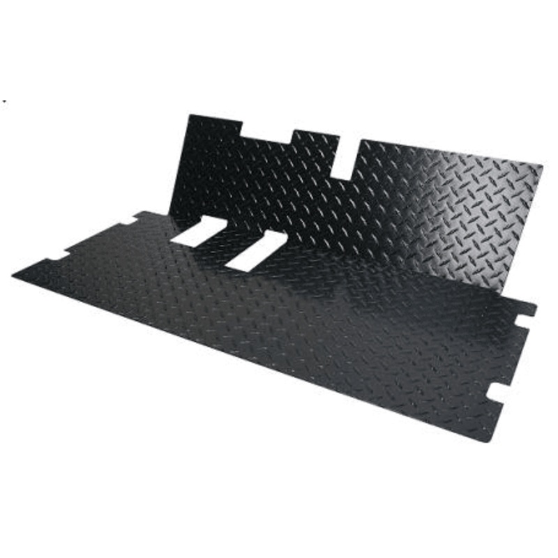 Black Powder Coat Aluminum Diamond Plate Floor Mat for EZGO RXV – FCRX04