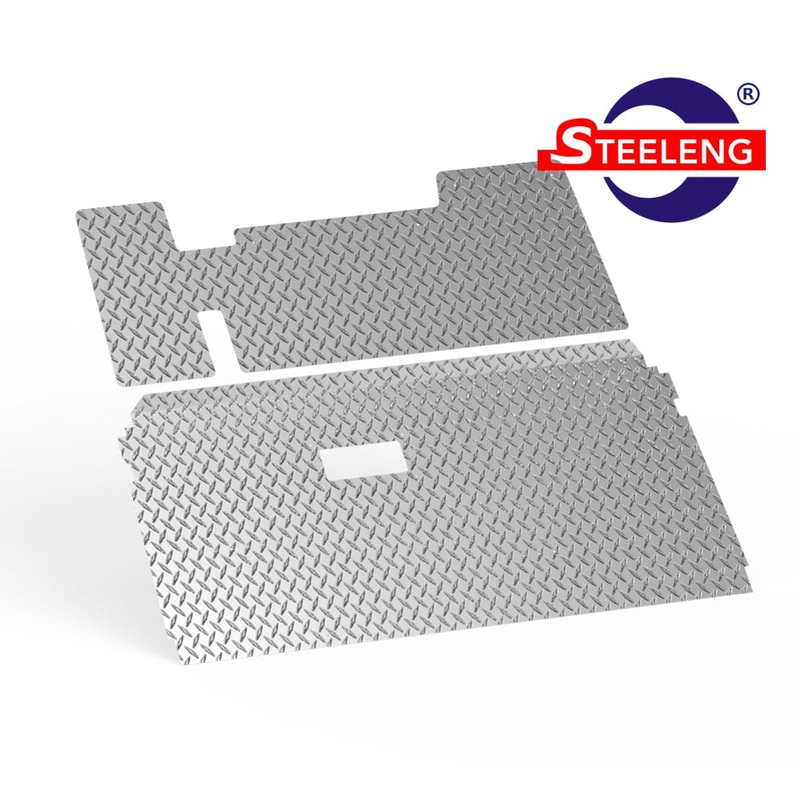Polished Aluminum Diamond Plate Floor Mat for EZGO TXT – FCTX03