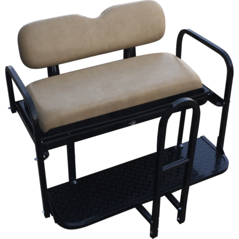 NOMAD Rear Flip Seat  EZGO TXT / Tan Cushion Set