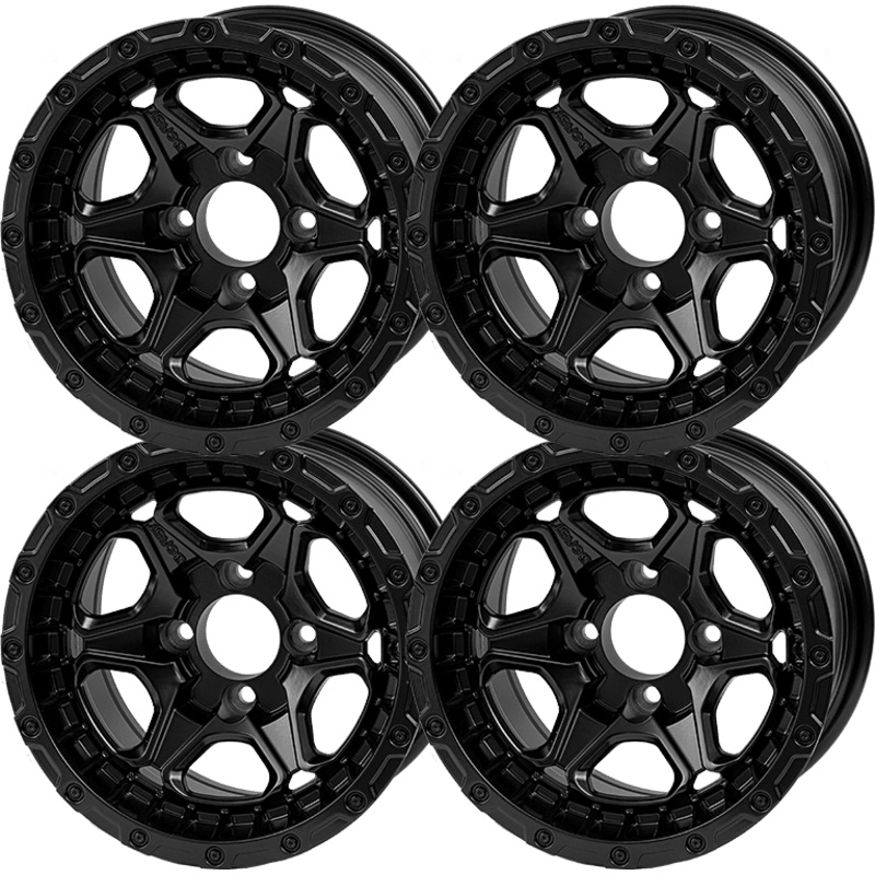 SGC 12 ” Grizzly Matte Black Wheel – Aluminum Alloy (SET OF 4)
