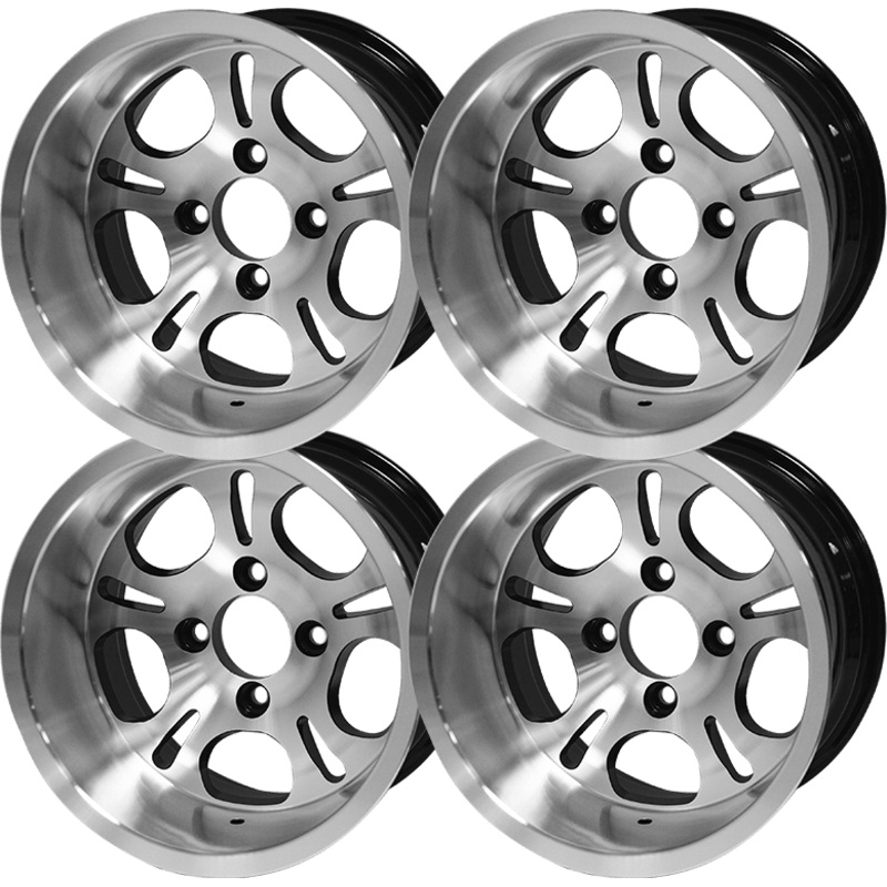 SGC 12 Lightside Machined/Black Wheel  Aluminum Alloy (SET OF 4)