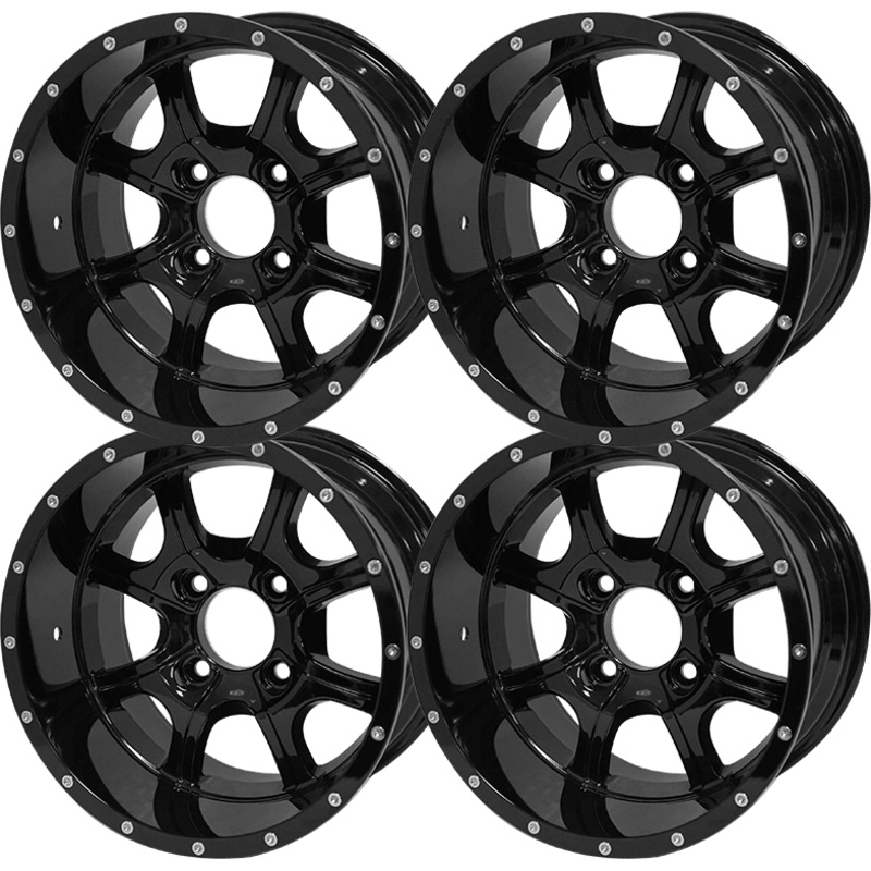 SGC 12 Night Stalker Glossy Black Wheel  Aluminum Alloy (SET OF 4)