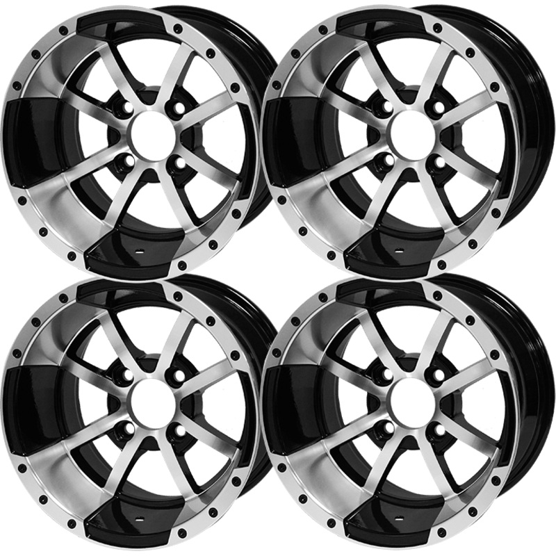 SGC 12 Storm Trooper Machined/Black Wheel  Aluminum Alloy (SET OF 4)