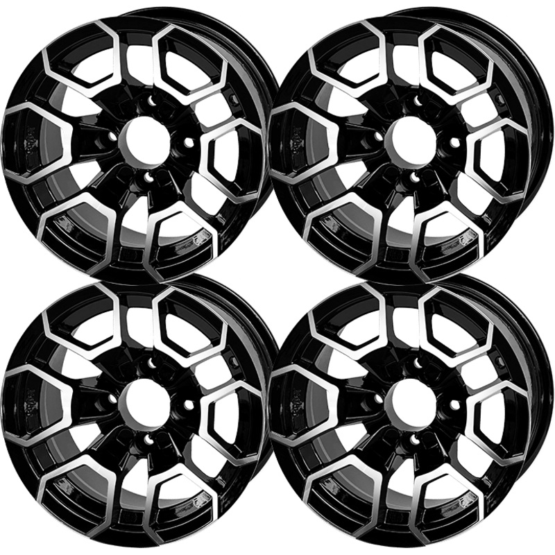 SGC 12 ” Talon Machined/Black Wheel – Aluminum Alloy (SET OF 4)