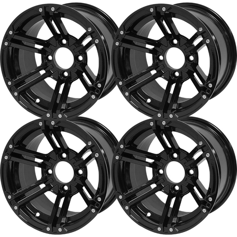SGC 12 Terminator Glossy Black Wheel  Aluminum Alloy (SET OF 4)