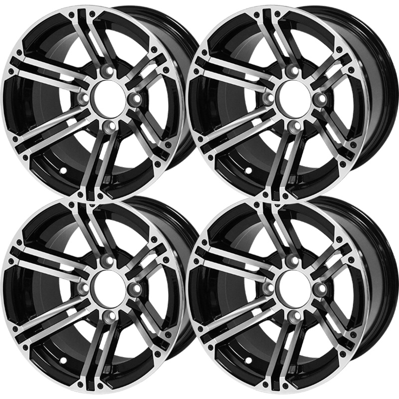 SGC 12 Terminator Machined/Black Wheel  Aluminum Alloy (SET OF 4)