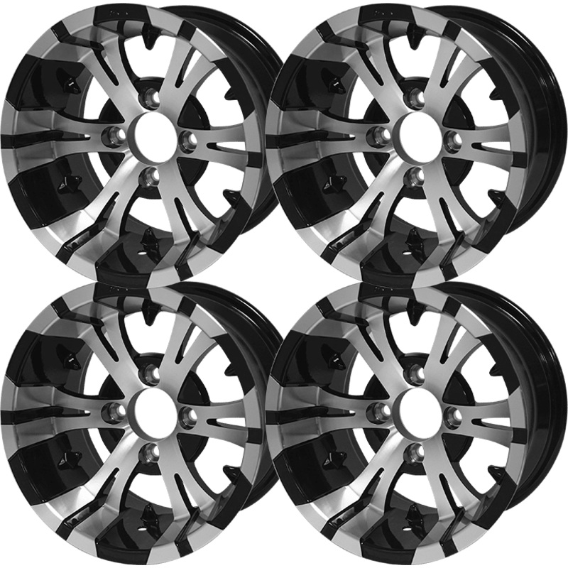 SGC 12 Vampire Machined Black Wheel  Aluminum Alloy (SET OF 4)