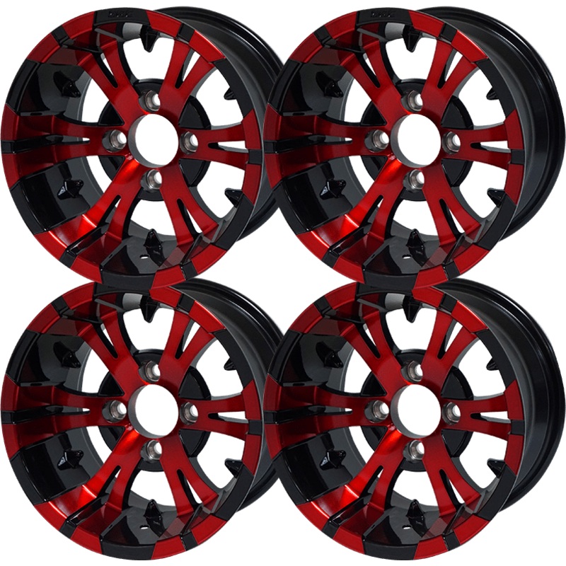 SGC 12 Vampire Red/Black Wheel  Aluminum Alloy (SET OF 4)