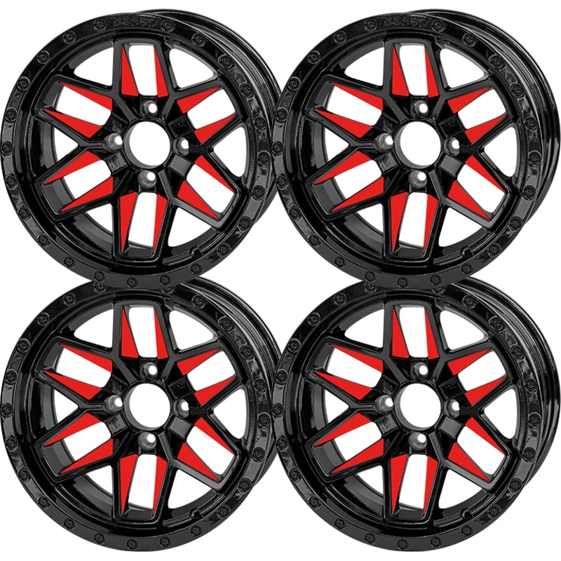SGC 14 Glossy Orange Widow Wheel  Aluminum Alloy (SET OF 4)