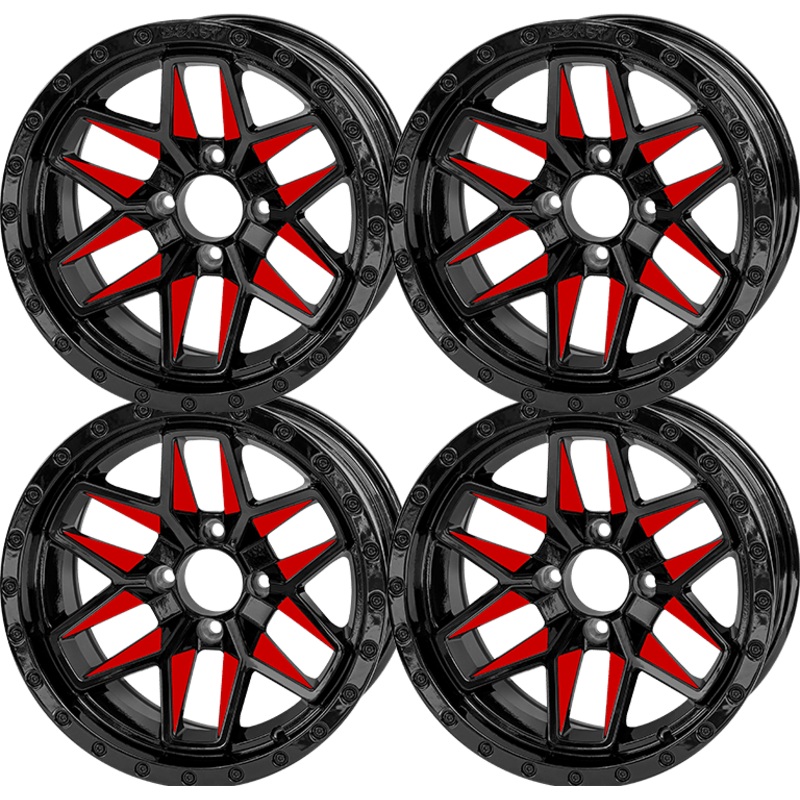 SGC 14 Glossy Red Widow Wheel  Aluminum Alloy (SET OF 4)