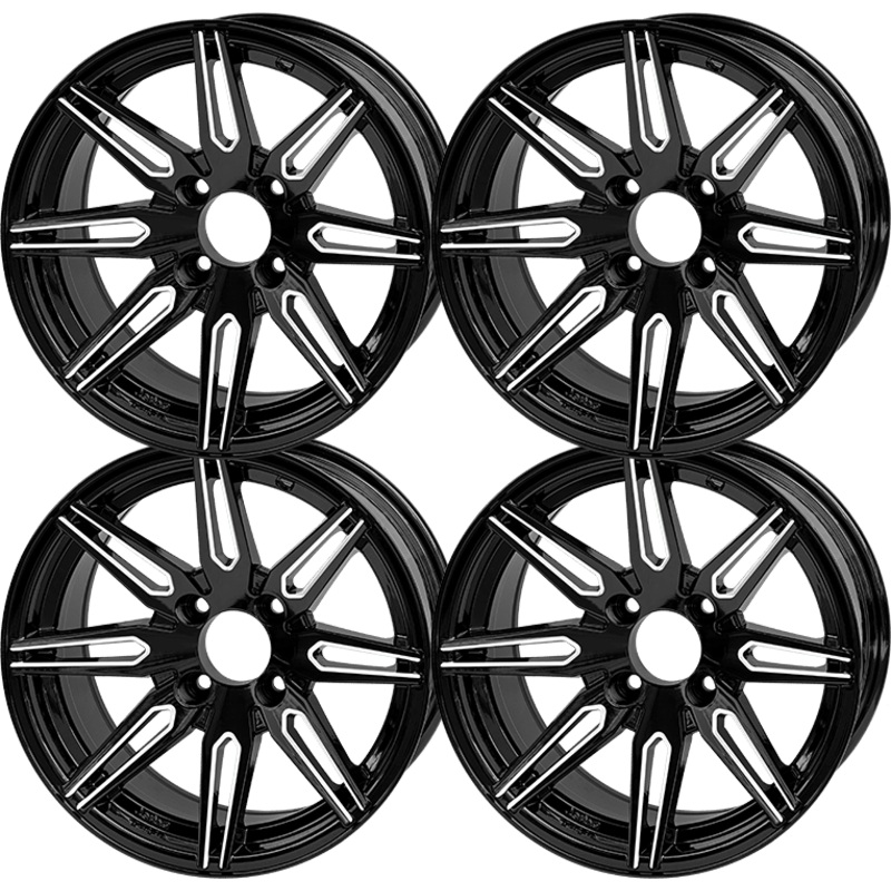 SGC 14 Lynx Machined/Black Wheel  Aluminum Alloy (SET OF 4)