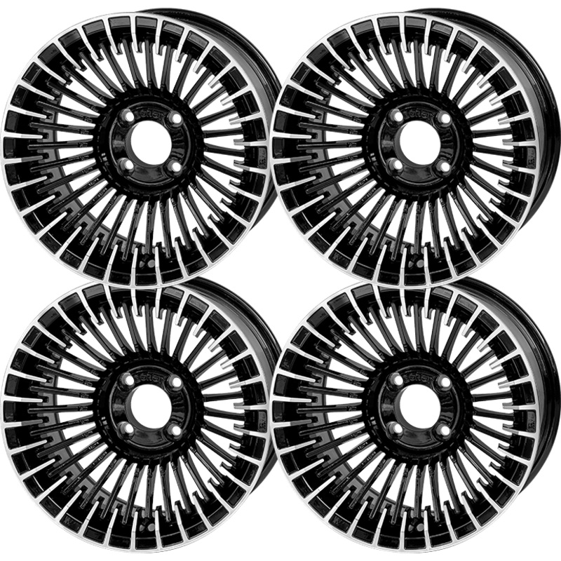 SGC 14 Piranha Machined/Black Wheel  Aluminum Alloy (SET OF 4)