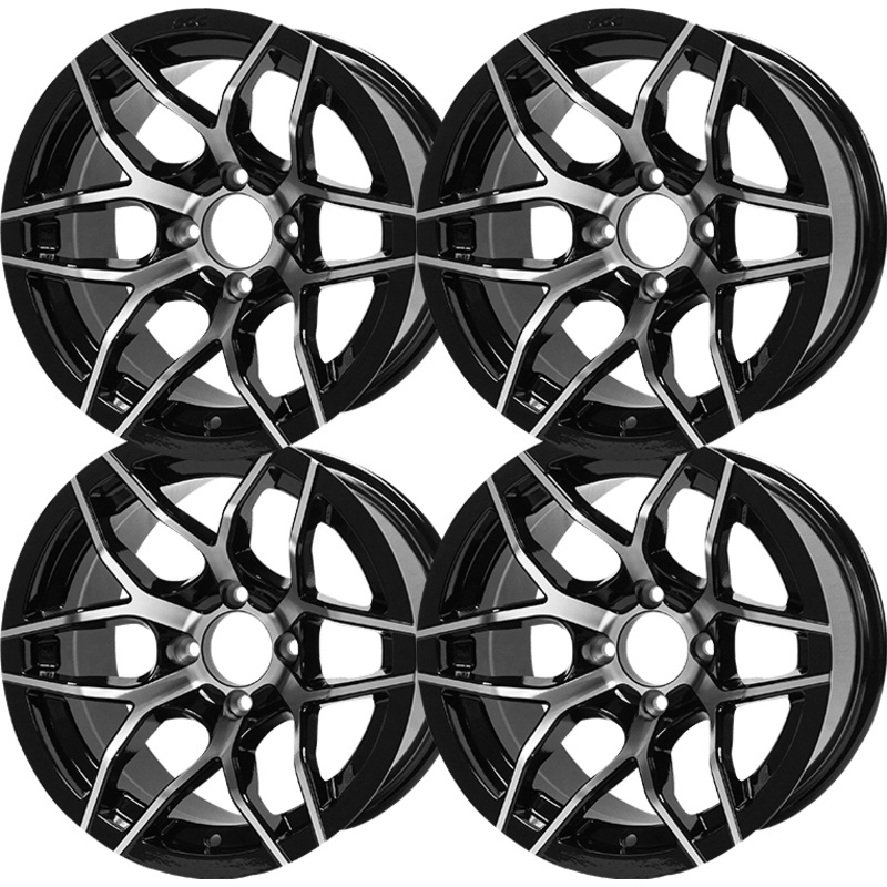 SGC 14 Rally Machined/Black Wheel  Aluminum Alloy (SET OF 4)