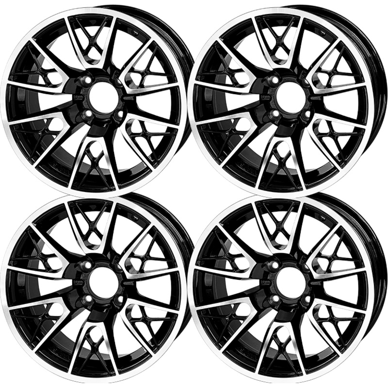 SGC 14 Saber Tooth Machined/Black Wheel  Aluminum Alloy (SET OF 4)